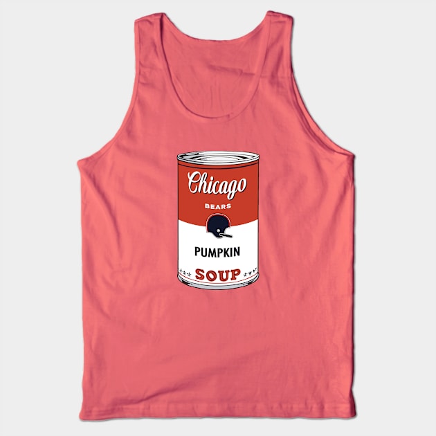 Chicago Bears Soup Can Tank Top by Rad Love